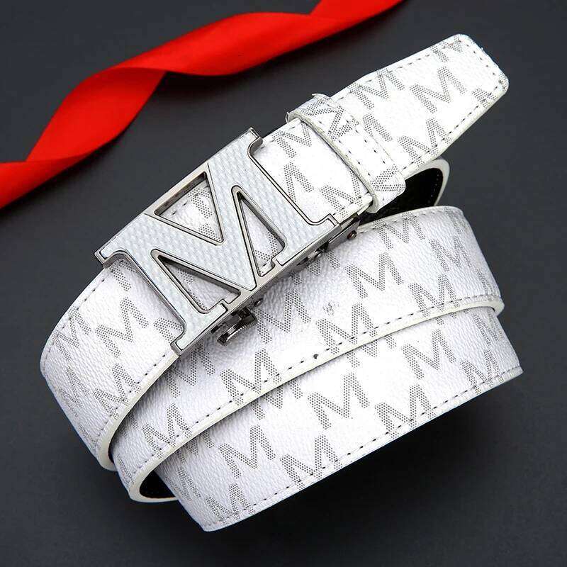 Real leather luxury automatic buckle fashion trend business and women's universal jeans versatile belt for men Y260225