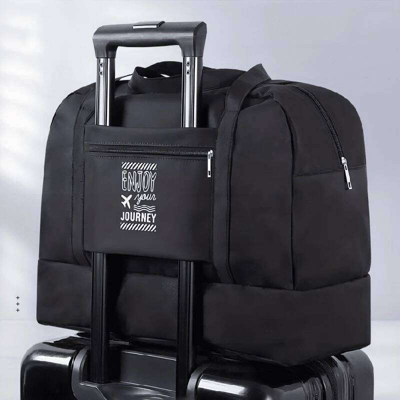 Fashion Folding Bag Women Oxford Travel Weekend Overnight Bags Luggage Tote Y260225