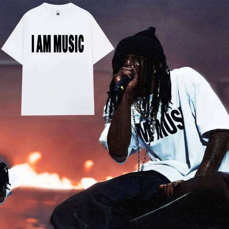 Rapper Playboi Carti Same Style I AM MUSIC Print T-shirt Women Fashion Hip Hop Opium Shirts Oversized T Shirt Tops C260225