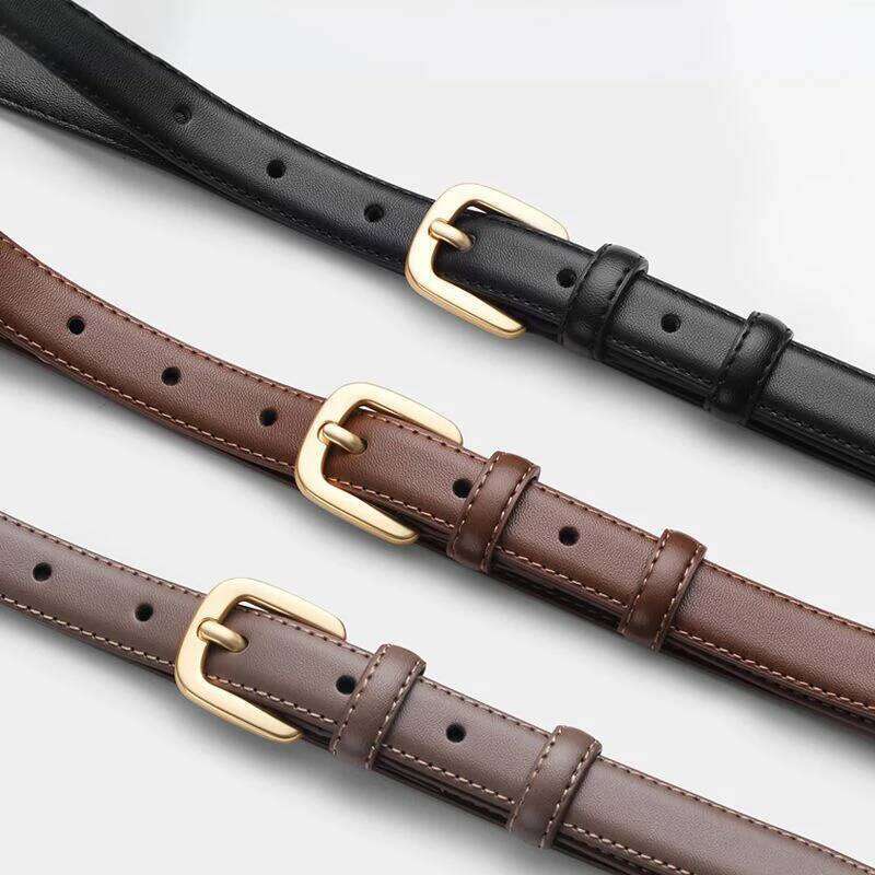 Fashion Women Retro Needle Buckle PU Leather Trend Belt High Quality Strap Y260225