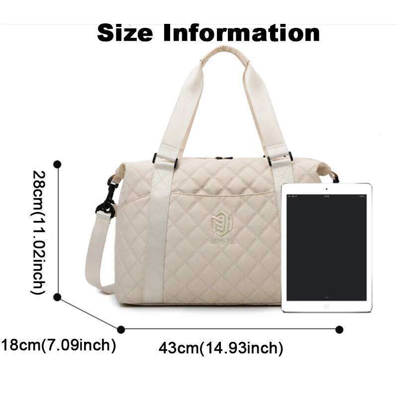 Large Capacity Outdoor Waterproof Travel Luggage Handbag Women Shoulder Oxford Men Sports Gym Bag Female Crossbody Bags Y260225