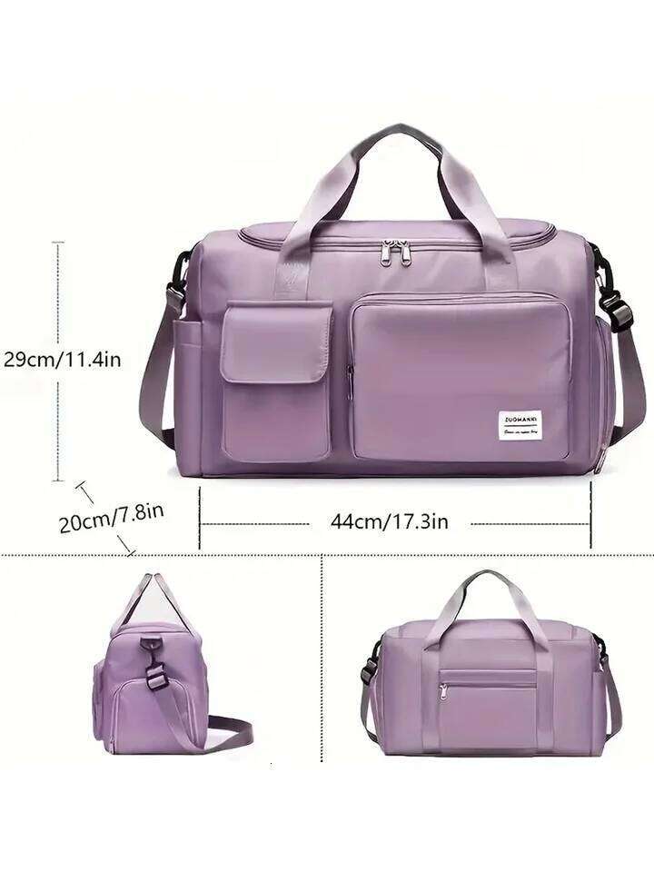 UNIXINU Carry On Travel Bag Large Capacity Weekender Overnight Duffle with Shoe Compartment Sports Fitness Bags for Women Y260225