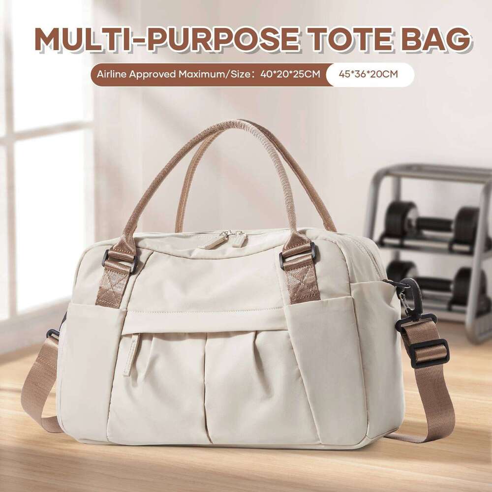 Large Capacity Lightweight Women's Overnight Tote for Gym, Outdoor Business Trips Travel Bag Ryanair Cabin 40x20x25 Y260225
