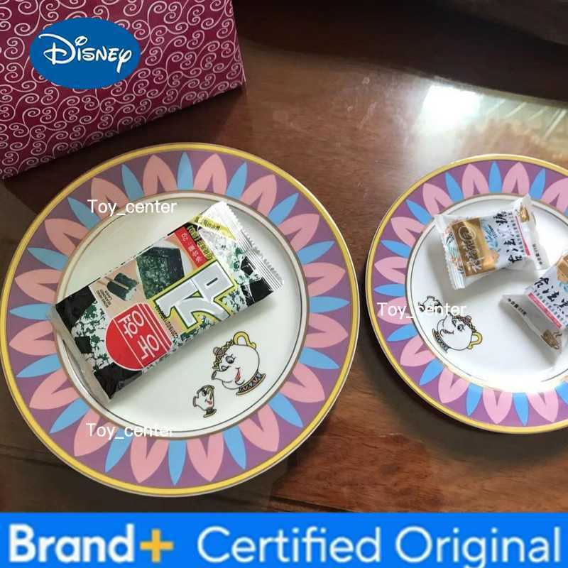 Disney Beauty and the Beast Mrs Potts Ceramic Teapot Chip Teacup Cartoon Character Set Home Decor Gift for Kids Fans H2602251