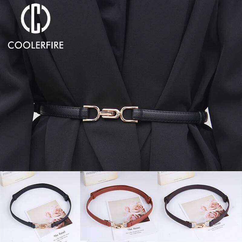 Women's Dress Fashion Lady Designer Black White Brown Waist Belt Ladies Belts Strap for Dresses BF50 Y260225