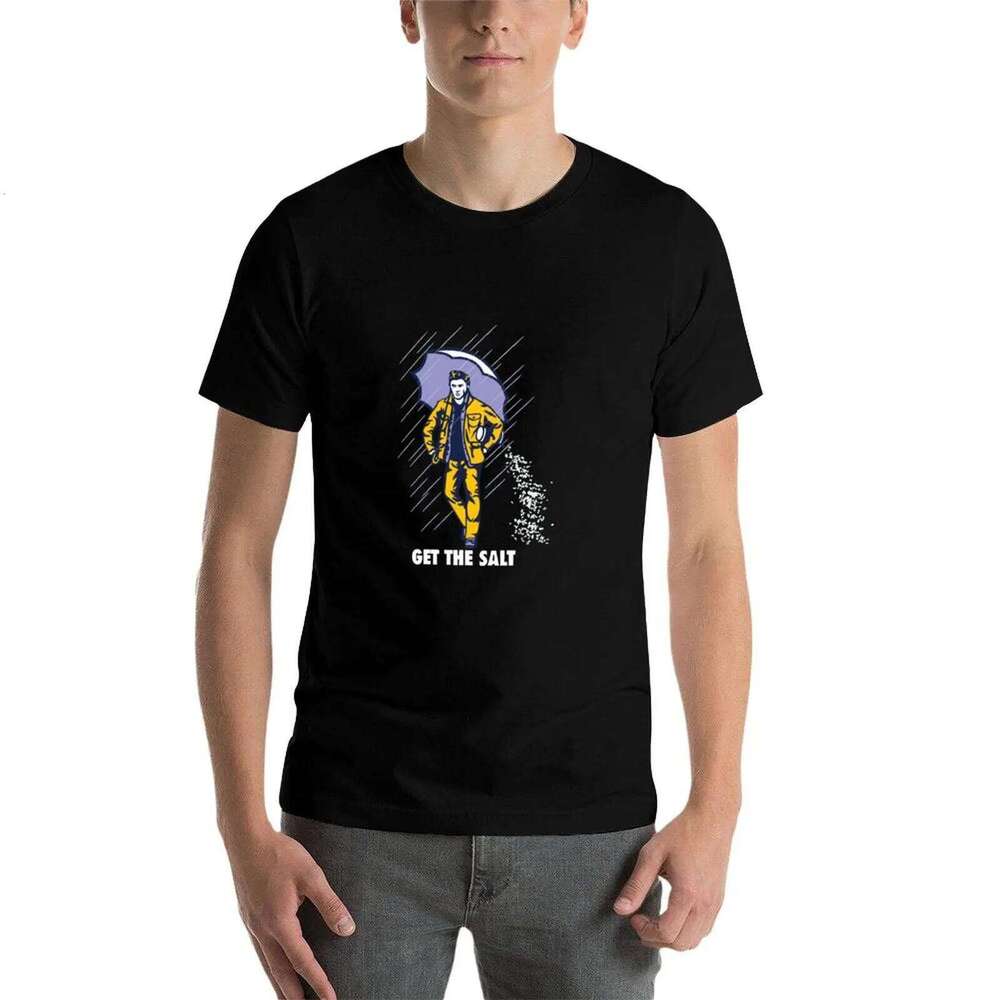 Get The Salt Dean Winchester Funny Supernatural T Shirt t shirt men 100% cotton brand T-Shirt H260225
