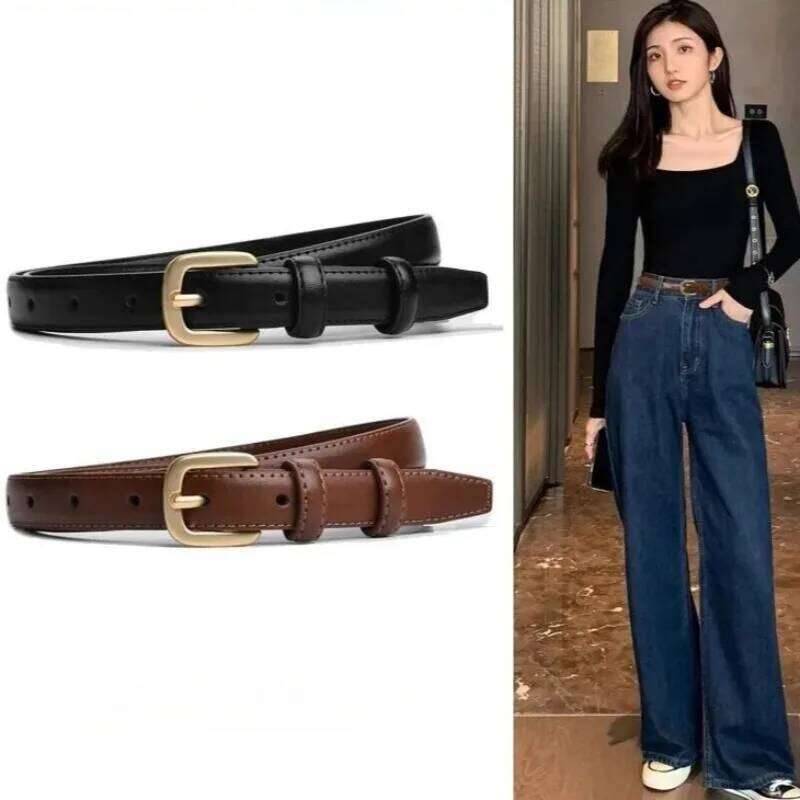 Casual Fashion with Simple and High-end Feel, Needle Buckle Double Loop Belt Suitable for Daily Wear Y260225