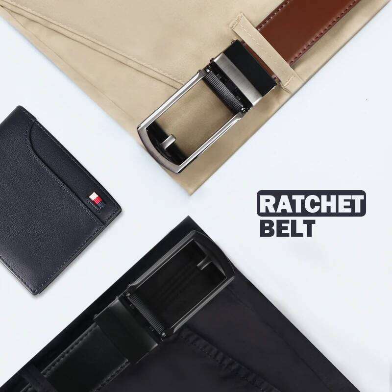 Men's Cowhide Genuine Leather Belt, Work Business Gift For Dad And Husband Y260225