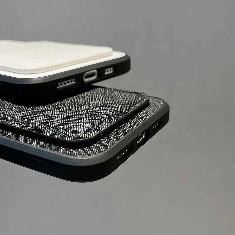 Triangle Decor Faux Leather Phone Case with Card Slot Slim Shockproof Protective CoverT260225