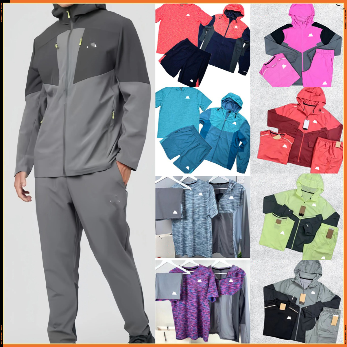 montirexsx tracksuit Designer casual sports set with logo Design Latest men T-shirt shorts long sleeves sweatpants quick drying set Slow jogging high quality suit