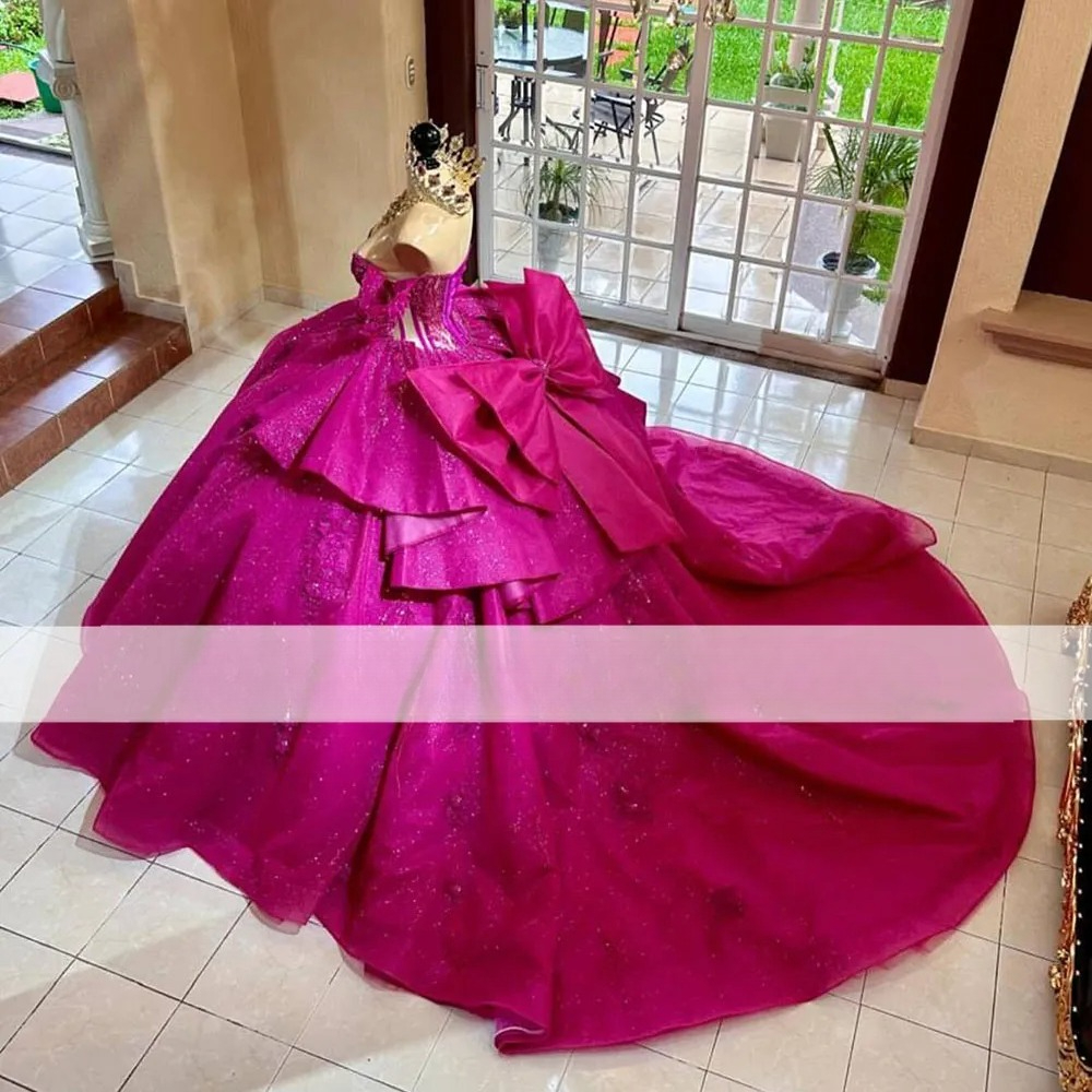 Stunning Purple Quinceanera Dresses Off The Shoulder Sweet 16 Party Dress Lace Applique Vestidos De 15 Anos D0306