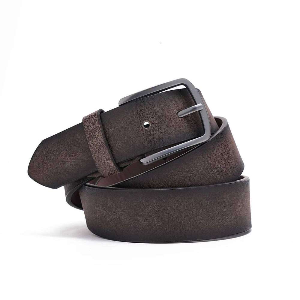 A men's PU belt suitable for leisure business gifts send a perforated nail Y260225