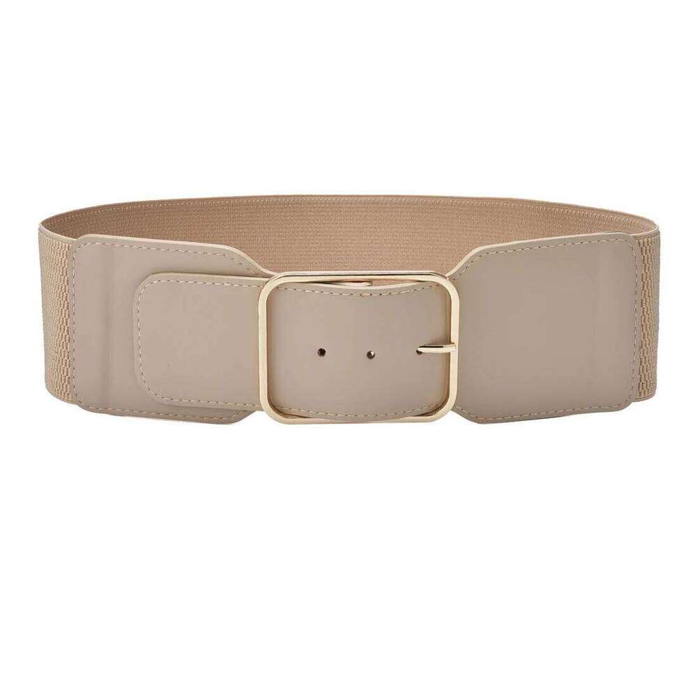 Women Stretchy Wide Waist Belt Ladies Elastic Dress Cummerbund with Pin Buckle Stretch Fashion Cinch Belts Y260225