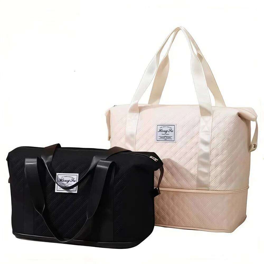 Fashion Large Capacity Handbag Waterproof Foldable Fitness Wet And Dry Separation Sports Duffel Bag Leisure Travel Y260225