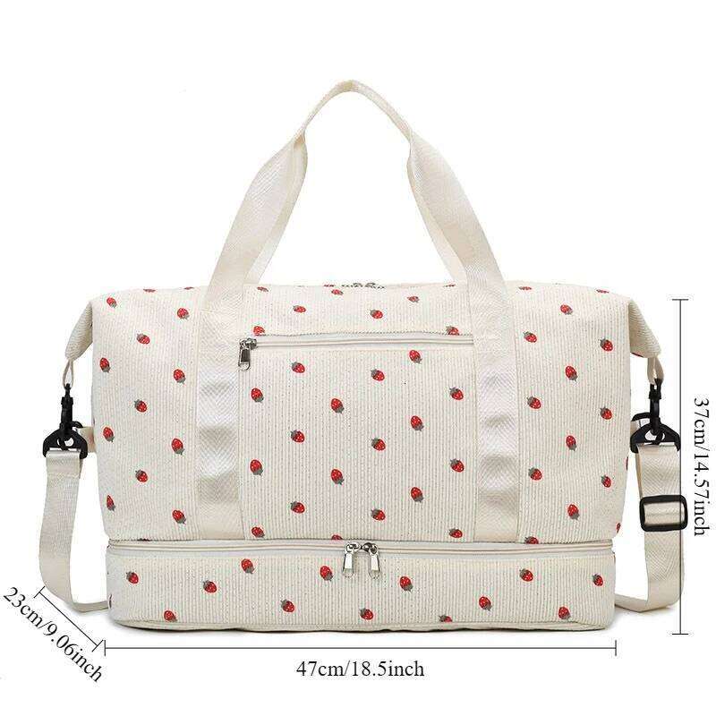 1pcs Large Capacity Travel Duffel Portable Sports Gym Lightweight Yoga Bag Short Trip Luggage Tote with Handheld Design Y260225