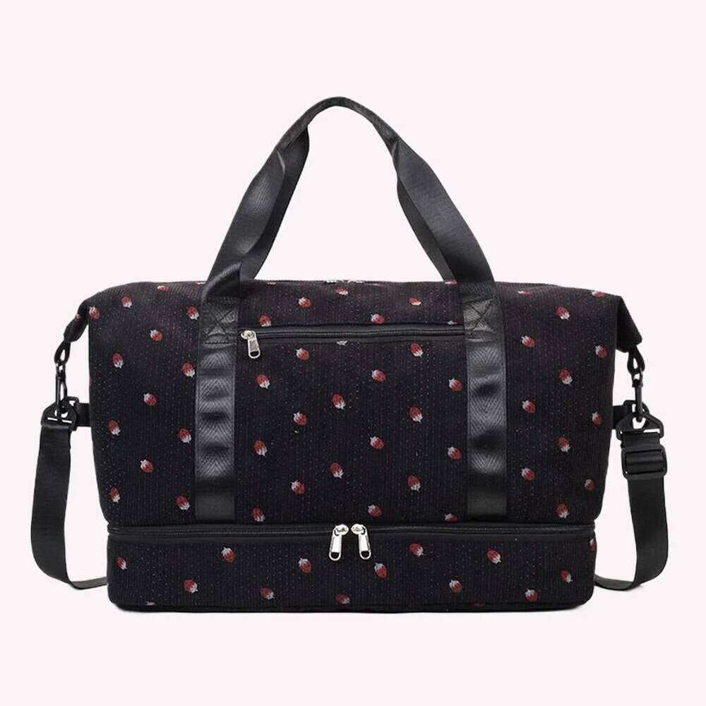 Travel Duffle Weekender with Shoe Compartment Overnight Luggage Bag for Women Y260225