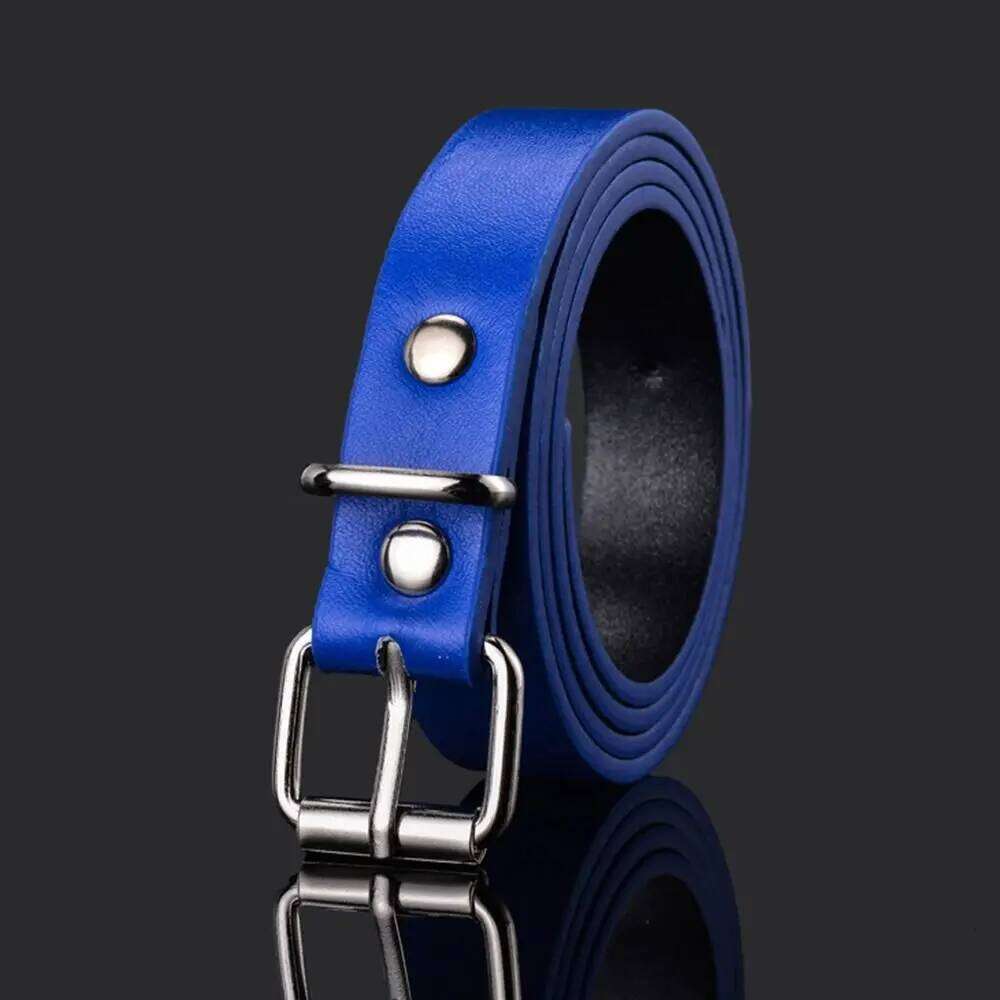 Children PU Leather Belts Boys Girls Kid Waist Strap Waistband Metal Buckle For Jeans Pants Trousers Dress Adjustable Belt Y260225