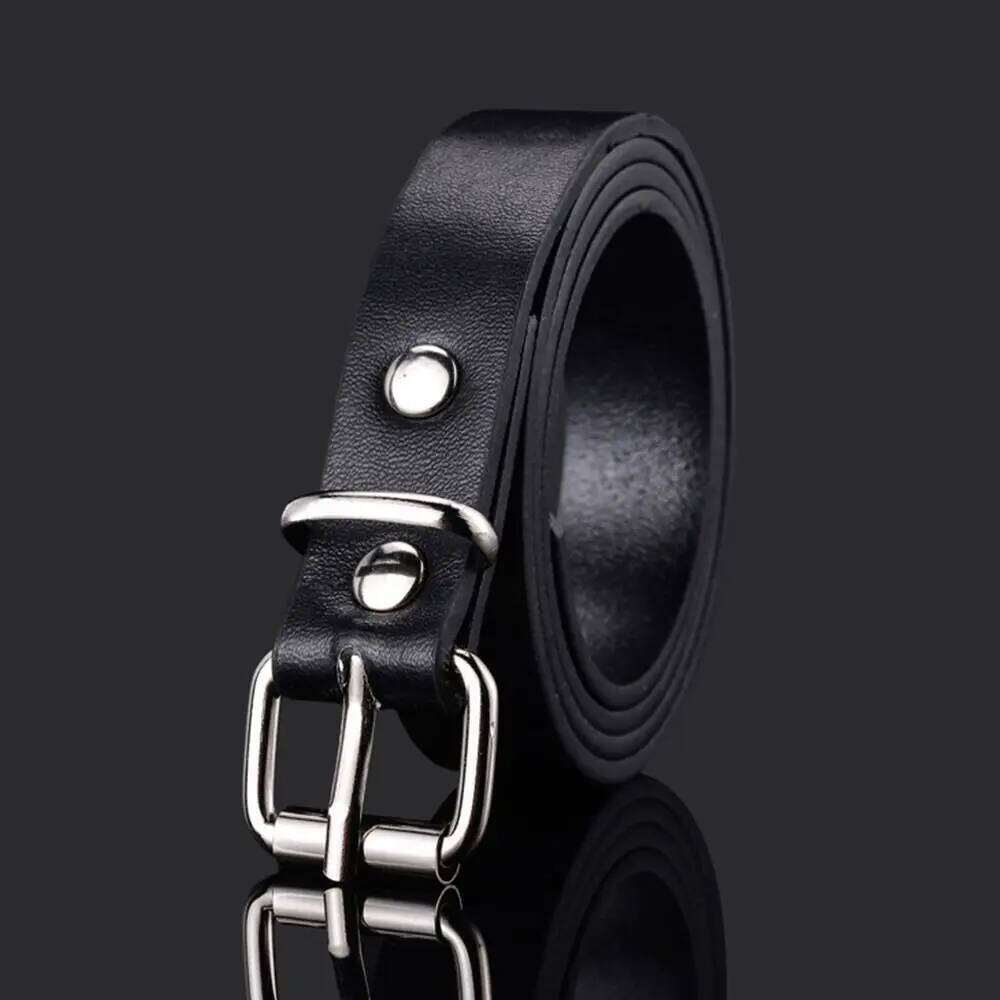 Children PU Leather Belts Boys Girls Kid Waist Strap Waistband Metal Buckle For Jeans Pants Trousers Dress Adjustable Belt Y260225