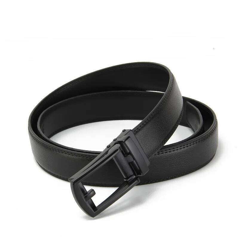 New 3cm Width Black Coffee Mens Formal Leather Belts High Quality Automatic Buckle Belt For Men Designer Luxury Y260225