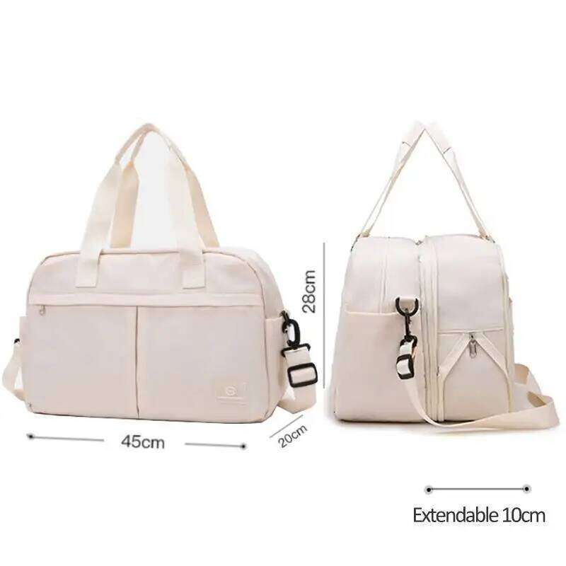 10cm Extendable Travel Duffel Handbag Multi-layer Hiking Luggage Flight Carry On Storage Shoulder Bag Sport Gym Swimming Satchel Y260225