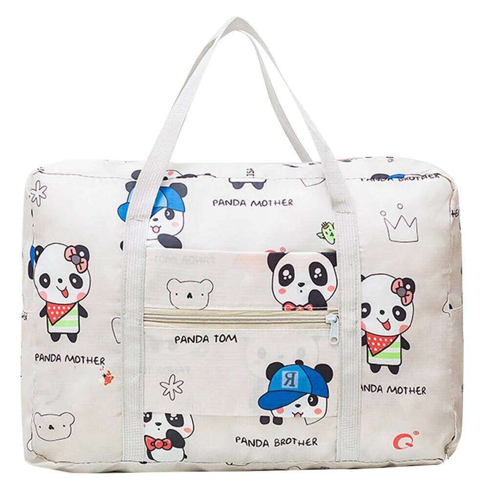 Women Travel Tote Large Capacity Duffel Storage Waterproof Zipper Closure with Trolley Sleeve Ladies Vacation Simple Bag Y260225