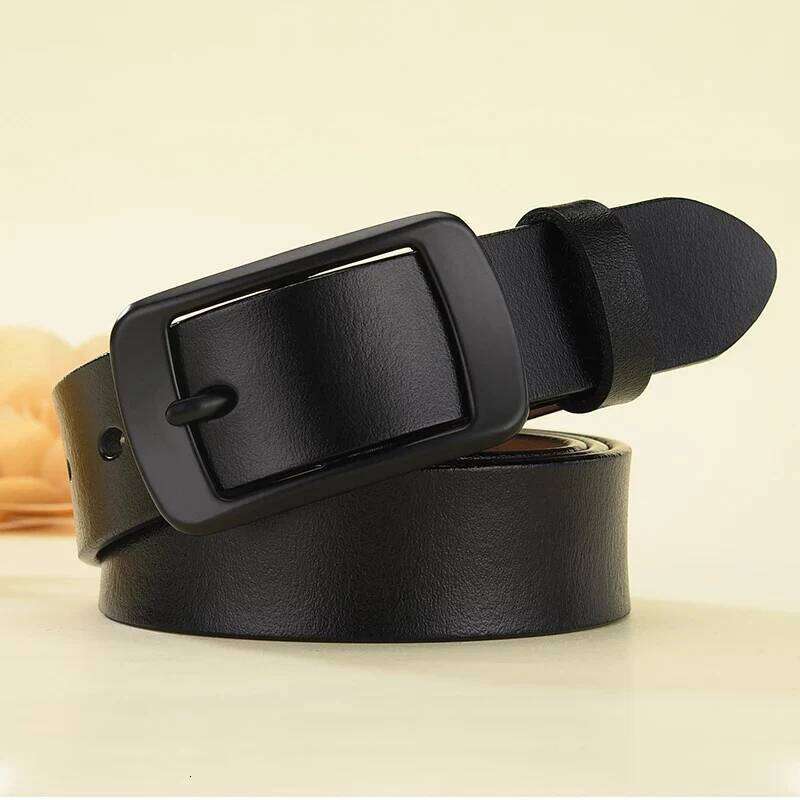 Women's Belts New Designer Fashion Genuine Leather Brand Straps Female Waistband Pin Buckles Fancy Vintage for Jeans Y260225