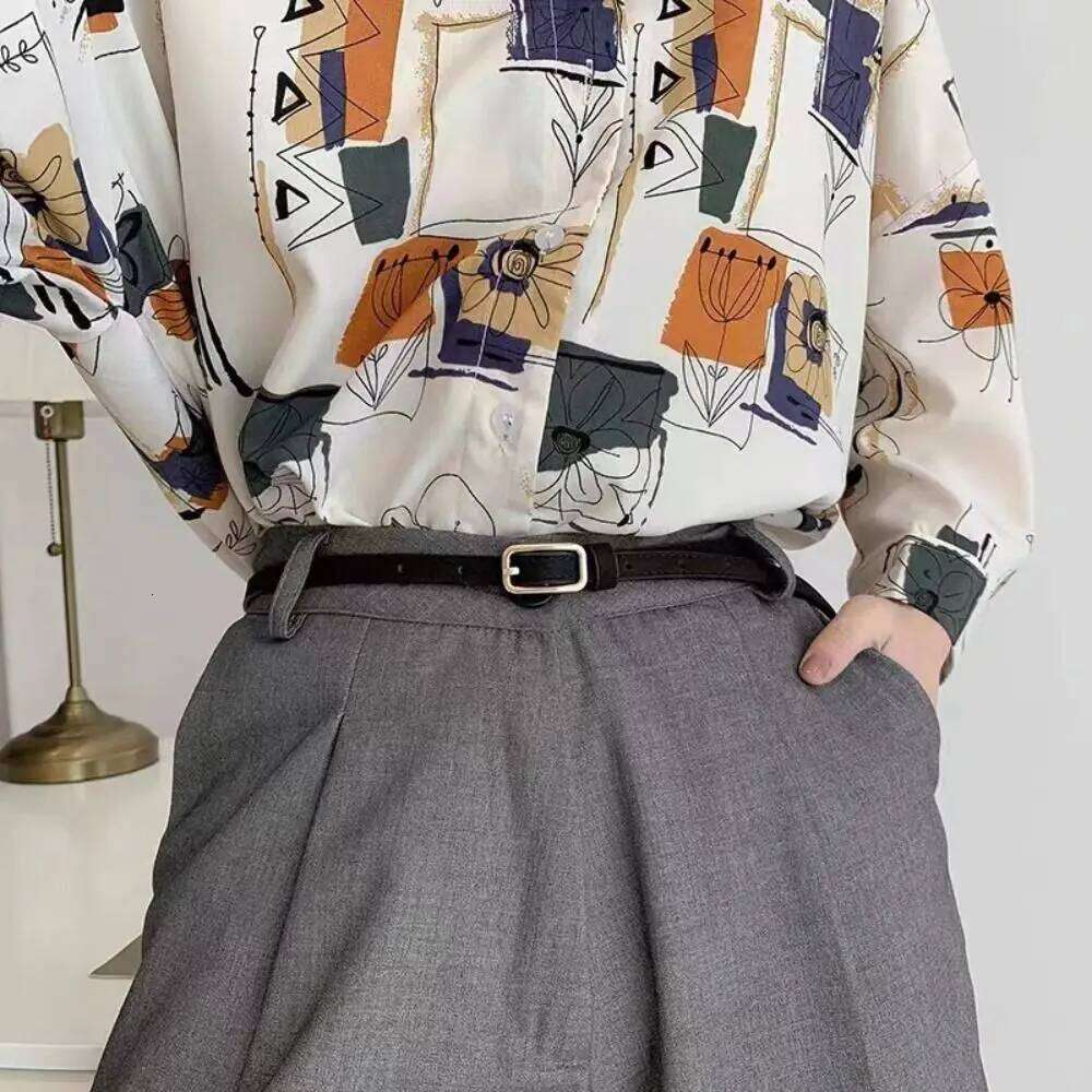 Women Luxury Design PU Leather Casual Retro Thin Belts Versatile Jeans Waist Belt Y260225