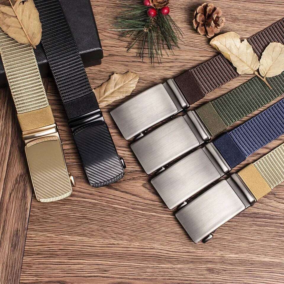 Automatic Buckle Light Comfortable Nylon Military Outdoor Hunting Multifunctional Tactical Canvas Belt High Quality Men Bel Y260225