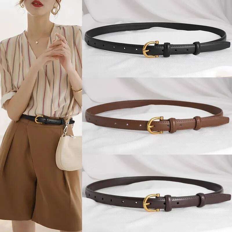 Women's Genuine Leather Belt - Soft, Crack-Resistant, Versatile, Suitable for Jeans and Dresses Y260225