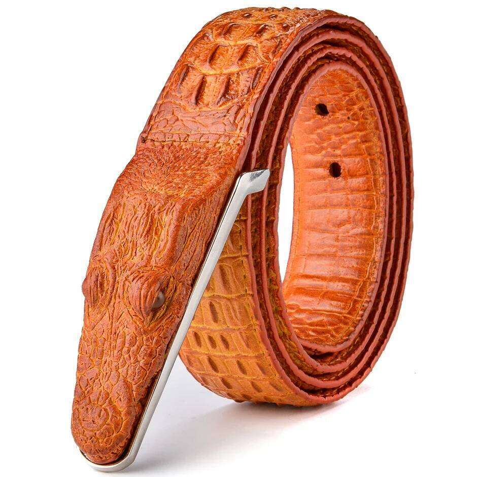 Plyesxale Brand Mens Belts Luxury Leather Designer Belt Men High Quality Ceinture Homme Crocodile Cinturones Hombre 2025 B2 Y260225