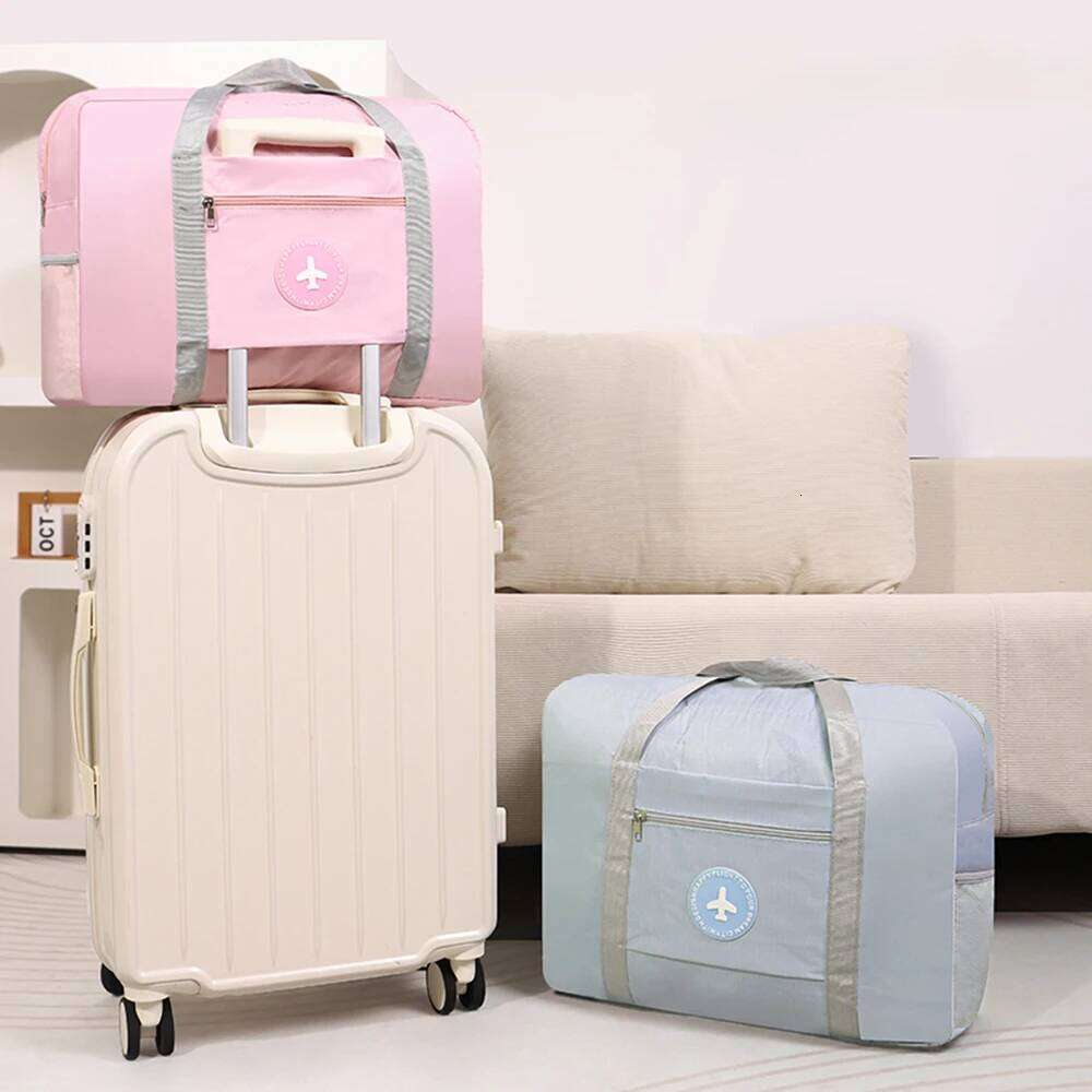 Large-Capacity Handbag Travel; Fashionable Foldable Trolley Luggage Bag; Multifunctional Portable Travel for Men and Women, Fitness Bag Y260225