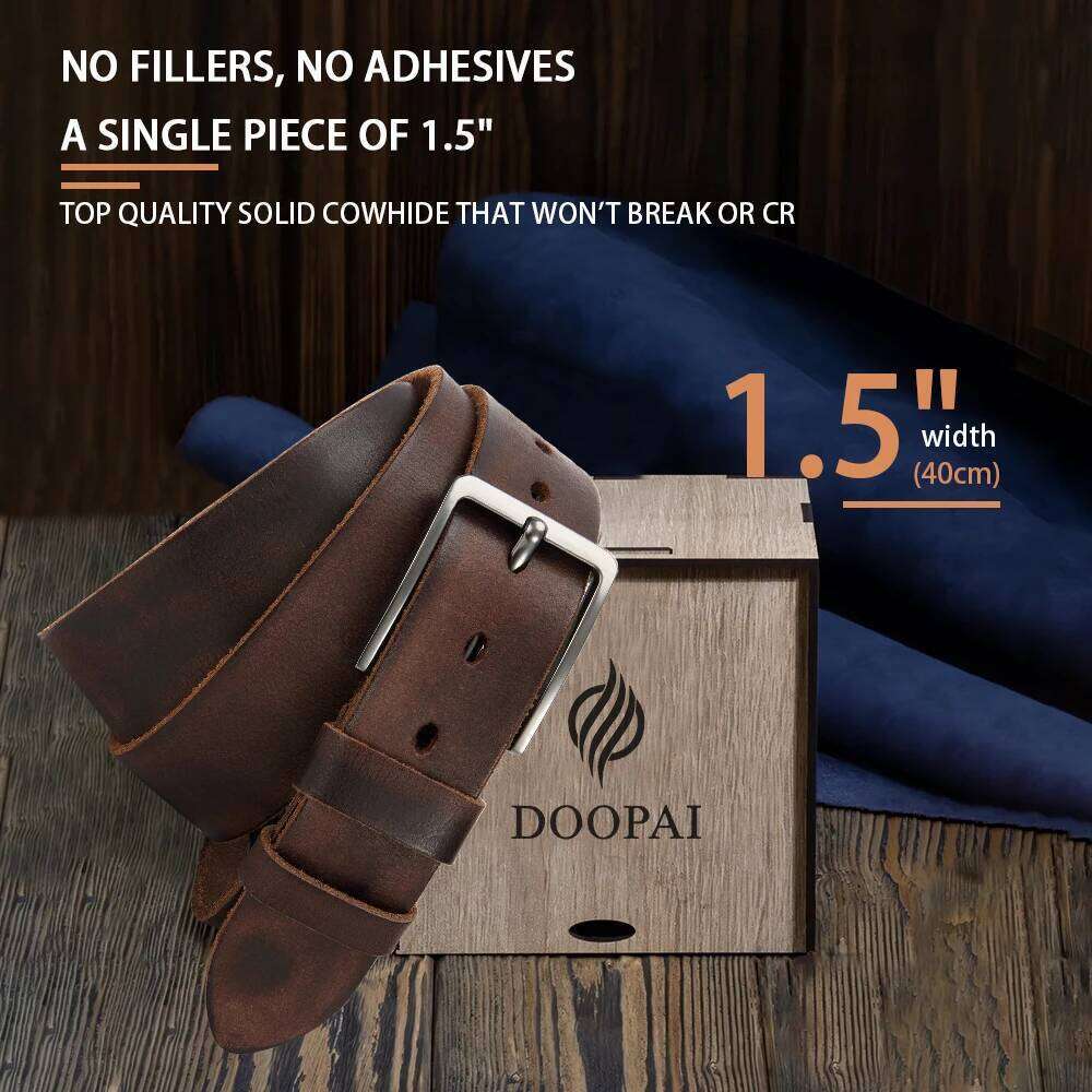 Genuine Leather For Men's High Quality Buckle Jeans Cowskin Casual Belts Business Cowboy Waistband Male Fashion Designer Y260225