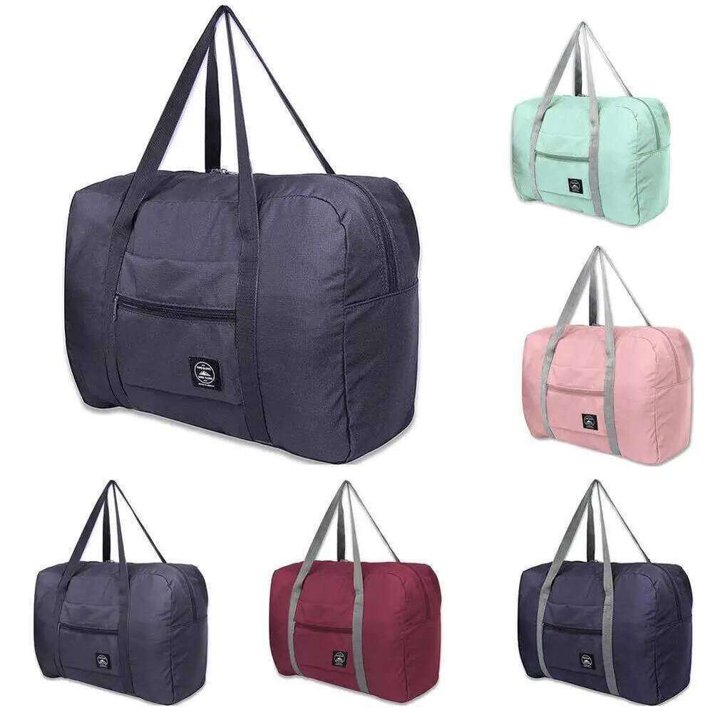 Foldable Women's Waterproof Storage Portable Carry-on Clothing Travel Duffel For Airline Oxford Cloth Bag Y260225
