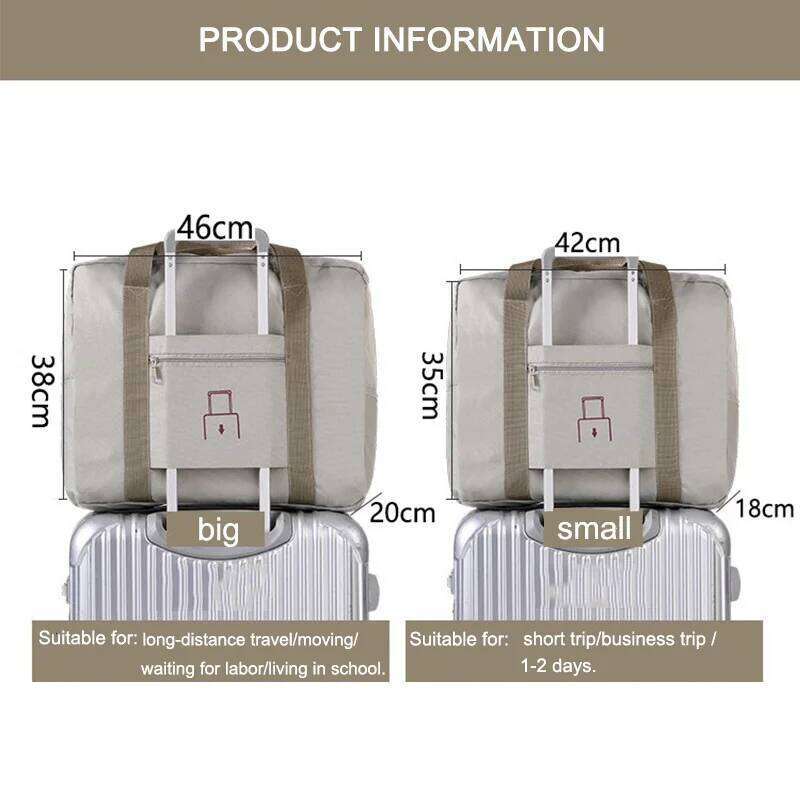 Buylor Foldable Carry Capacity Travel Storage Boarding Luggage Clothes Duffel Bag Picnic Move House Large Handbag Y260225