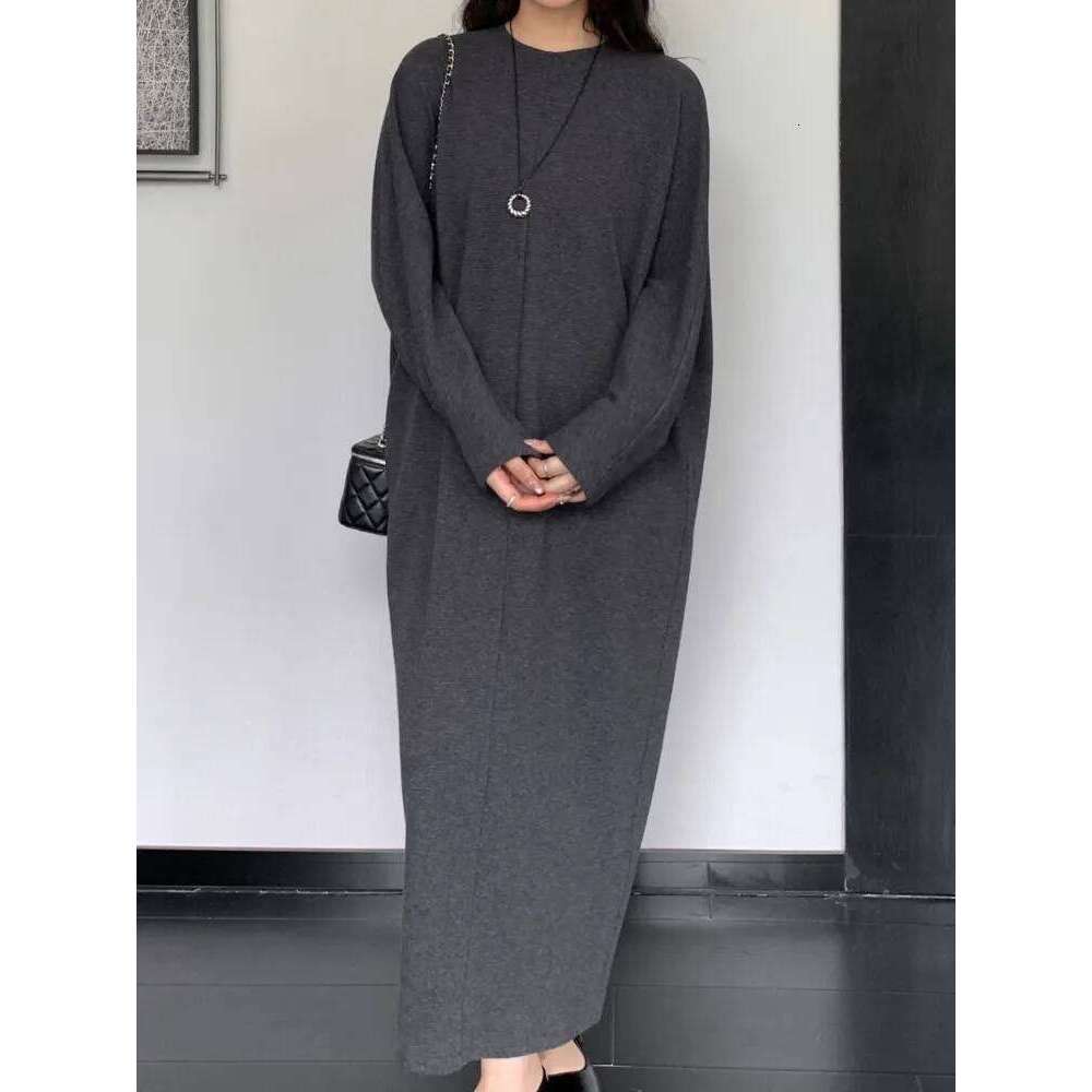 Autumn Winter Knitted Sweater Dresss Women Lazy Oaf Korean Loose Woman Female Jumper Dress Ladies Dresses Vestidos XJ260225
