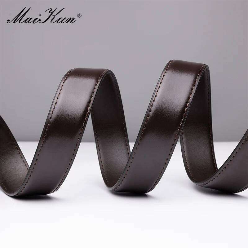 Maikun Fashion Genuine Leather Men's Alloy Pin Buckle Casual Large Size Business Belt For Men Y260225