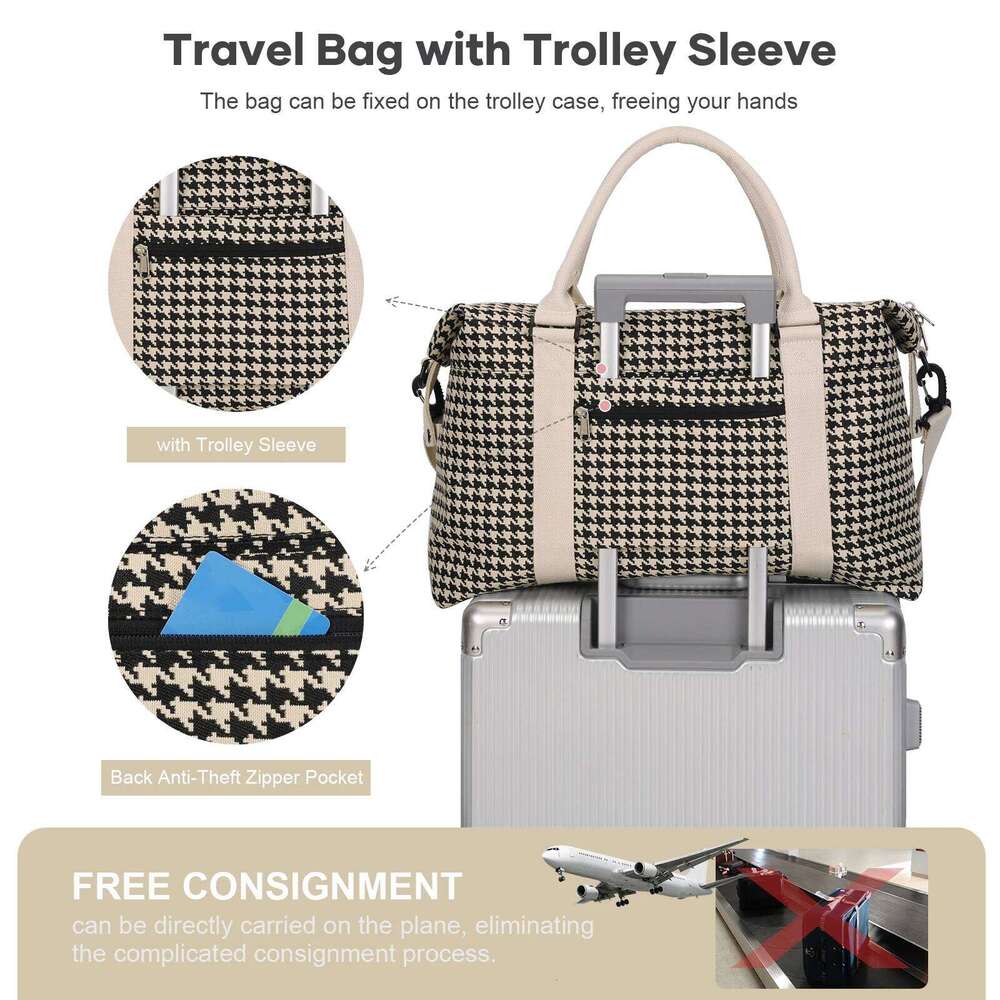 Travel Bag,Waterproof Gym Tote with Crossbody Bag,Weekender Carry On Overnight Bags for Women, Duffel Hospital Bag Y260225