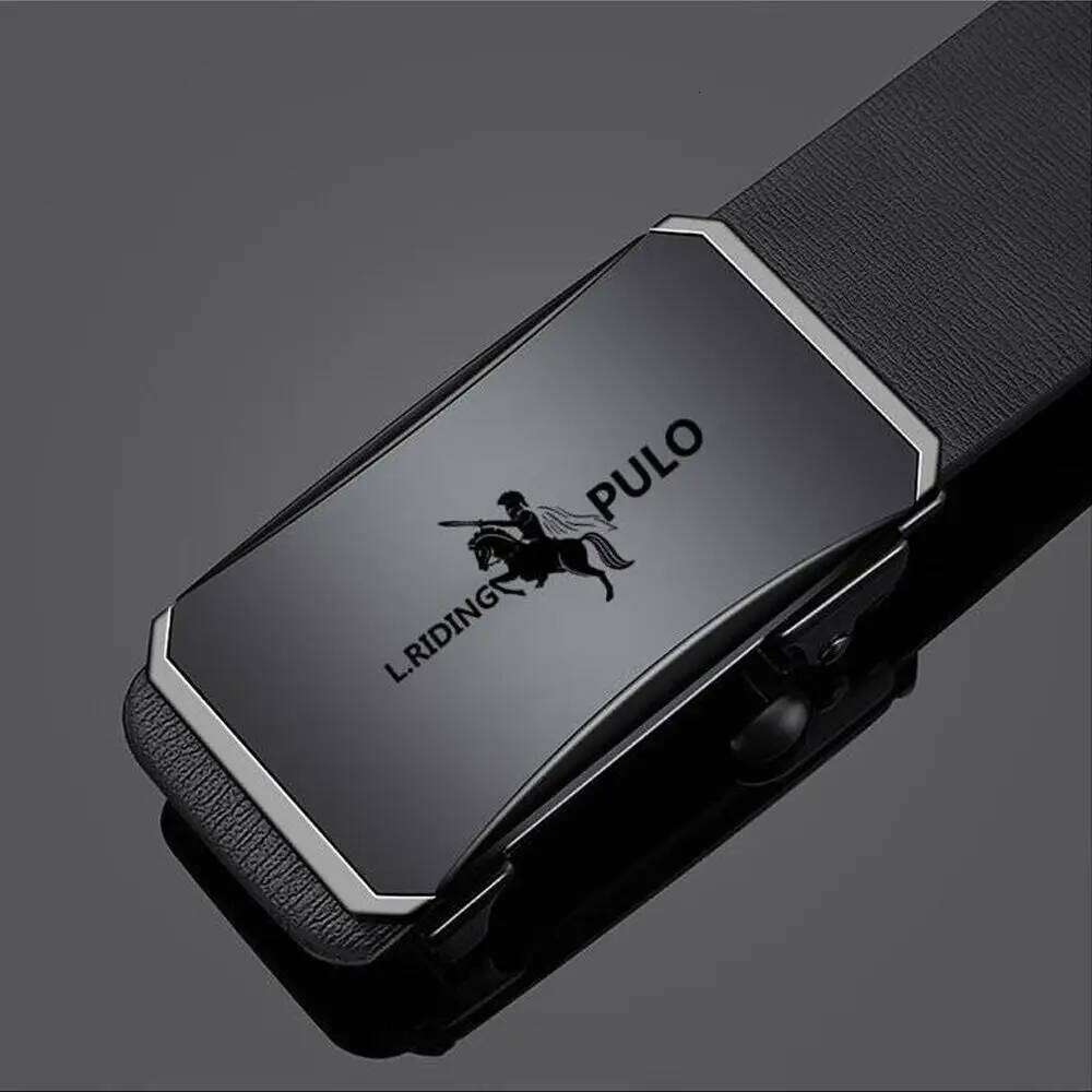 Fashion Metal Automatic Buckle Luxury Design Man Business Leather Belt Casual Waistband Vintage Waist Strap Y260225