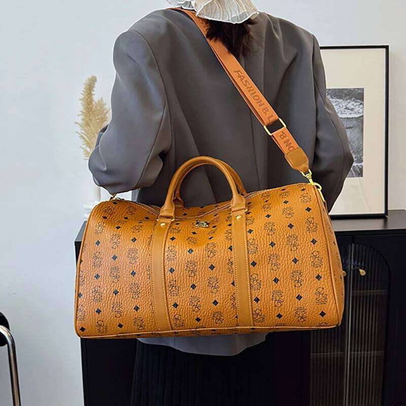 New Large Capacity PU Shoulder Independent Shoe Compartment Sports Fitness Short Distance Travel Storage Bag Y260225