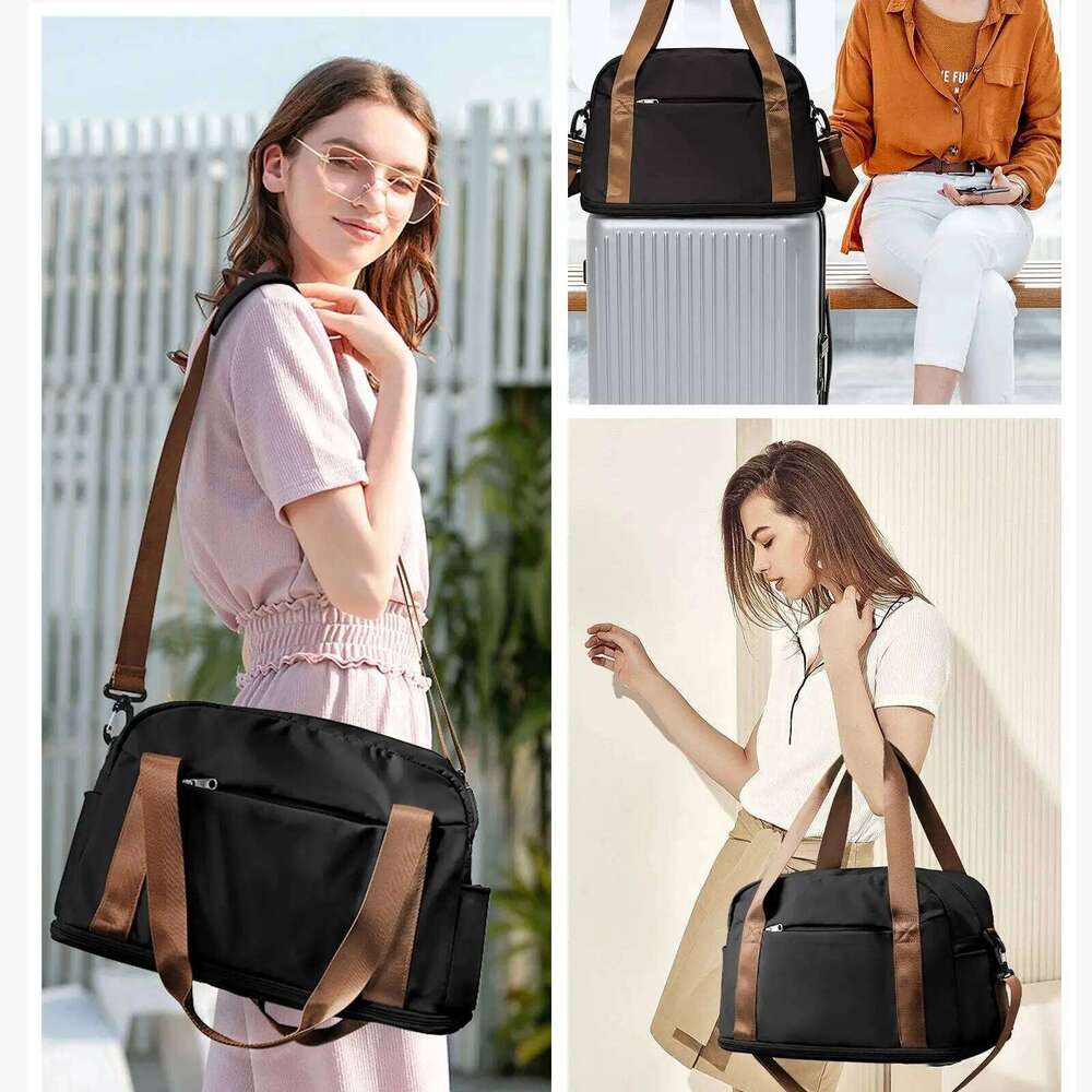 Duffel Women Boston Large Size Luggage Travel Expandable Dry-Wet Sports Fitness Bag bagsmart mujer Tote Y260225