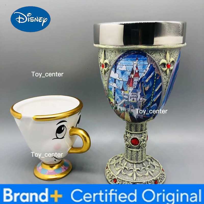 Disney Beauty and the Beast Mrs Potts Ceramic Teapot Chip Teacup Cartoon Character Set Home Decor Gift for Kids Fans H2602251