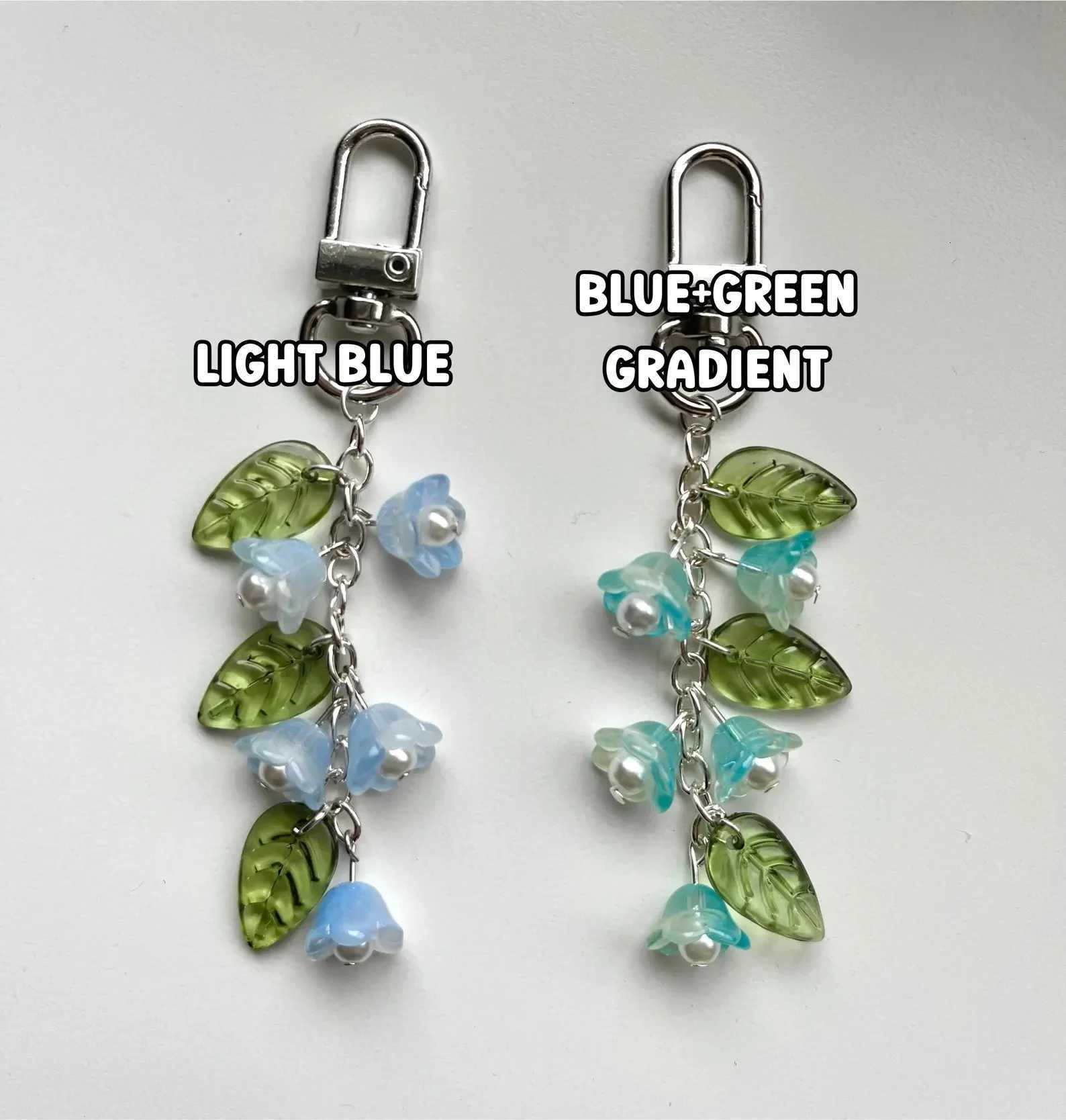 Lily of the Valley Keychain Bag Charms Handmade Flowers Aesthetics Cute Girly Lily of the Valley Gifts for Her H260225
