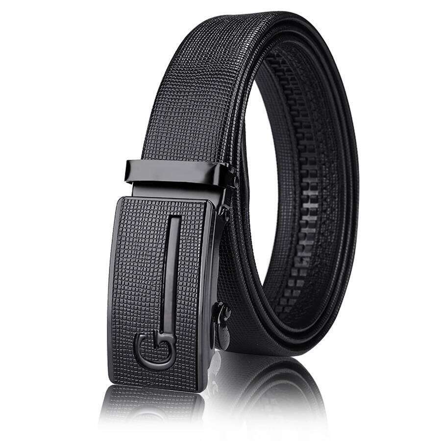 Men's with automatic buckle, Korean version trendy casual middle-aged and young business leather pants belt Y260225