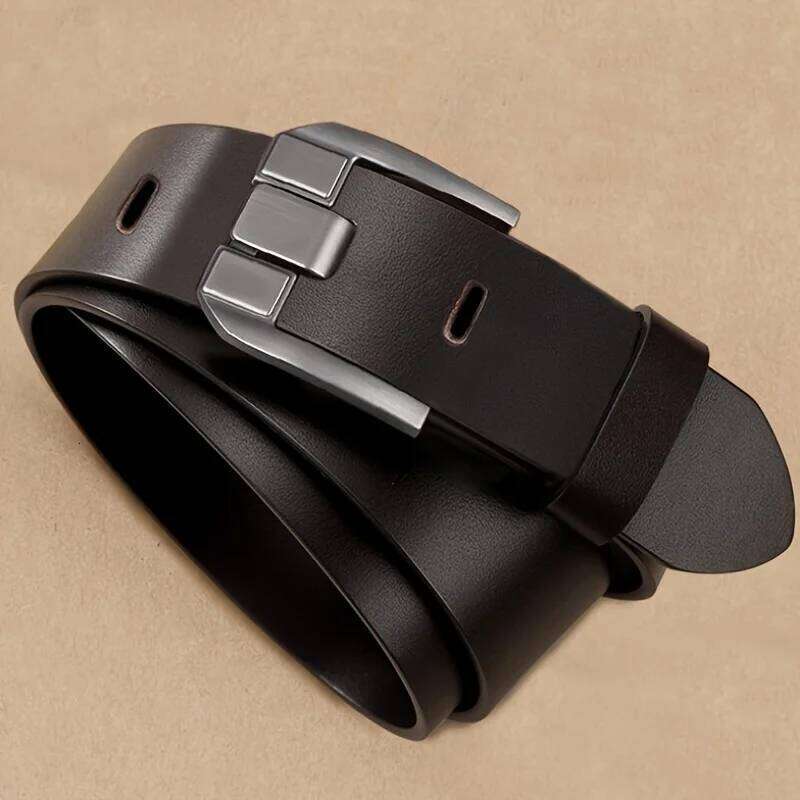 Unique Design For Pin Buckle Simple Fashion Casual Business Belt Trendy Men's Waist Accessories Wholesale Y260225