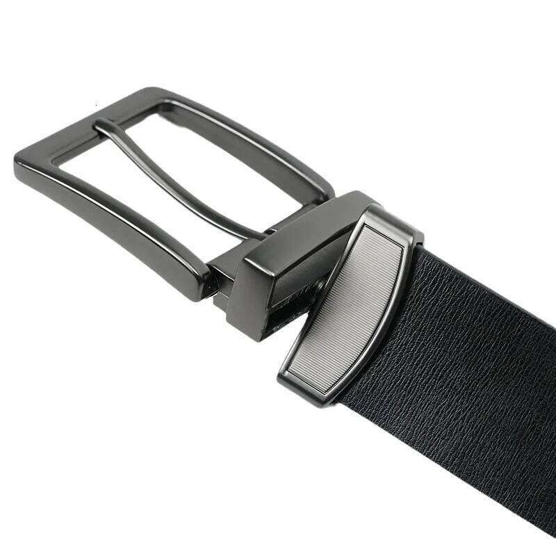 Fashionable Luxury Leather Men's Fashion Classic Retro Rotating Dual-Use Pin Buckle High-Quality Designer Belt Y260225