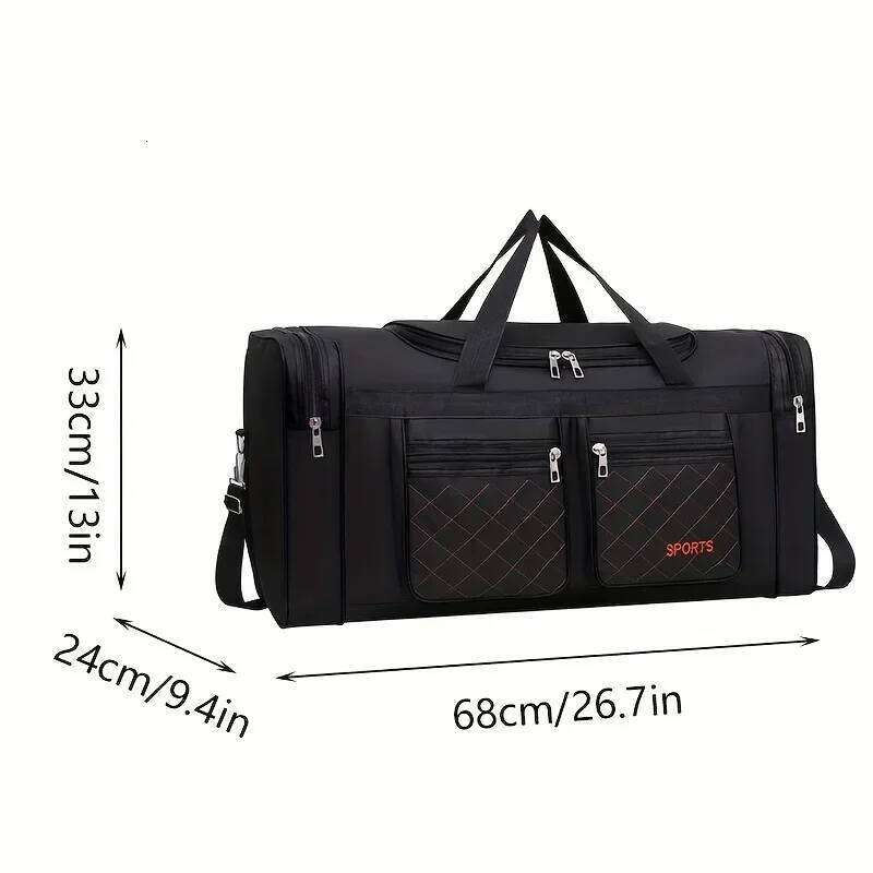 Large Capacity Duffel Bag, Casual Style, Multiple Compartments & Pockets, Perfect for Short Trips, Sports Travel Bag Y260225