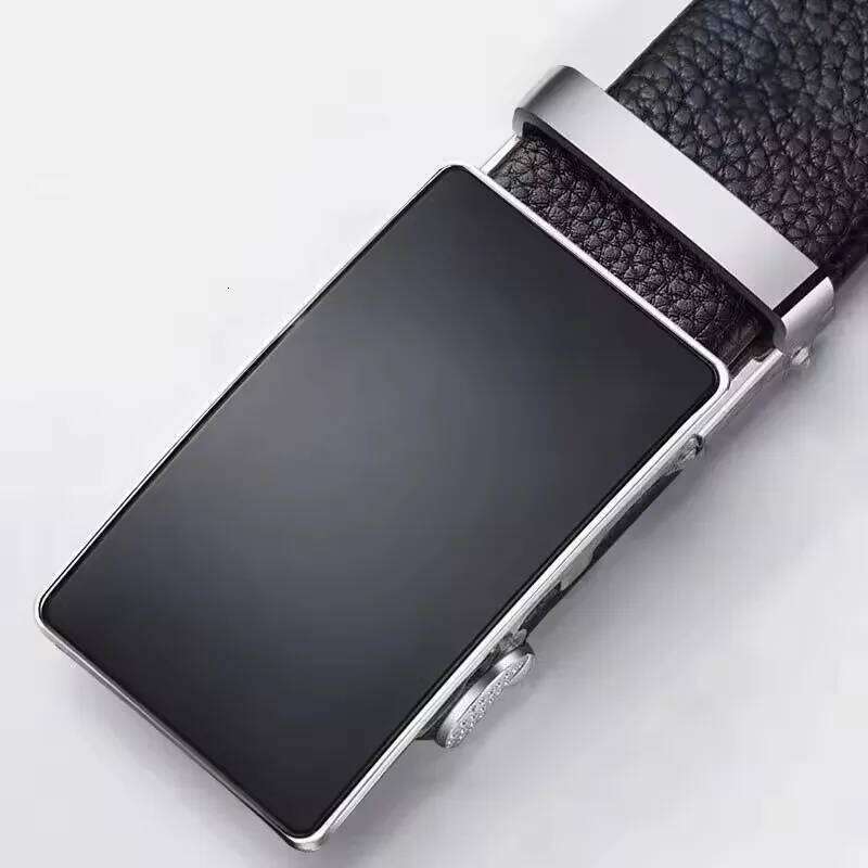 Fashion Business Men's Genuine Luxury Brand Alloy Buckle High-Quality PU Leather Soft Belt With Cargo Pants Jeans Y260225