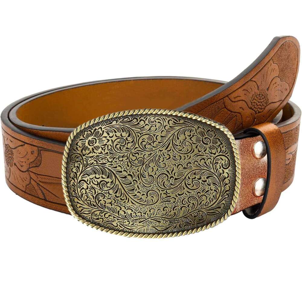 1pc new men's western cowboy belt suitable for casual pants daily sports outfit father's day gift Y260225