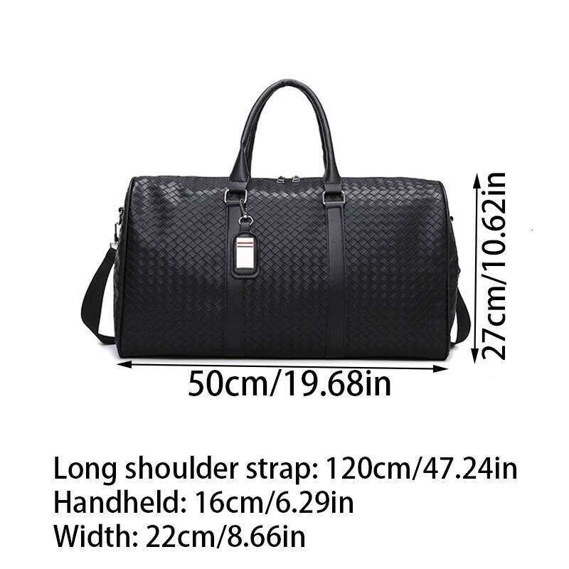 Large Capacity Made Of PU Leather Material, Designed As A Single/Double Shoulder Bag, Multifunctional Travel Bag Y260225