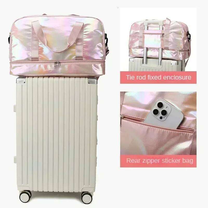 Women's Gym Travel Large Capacity Handbag Shoulder Casual Crossbody Luggage Dry Wet Separation Sports Fitness Bag Y260225